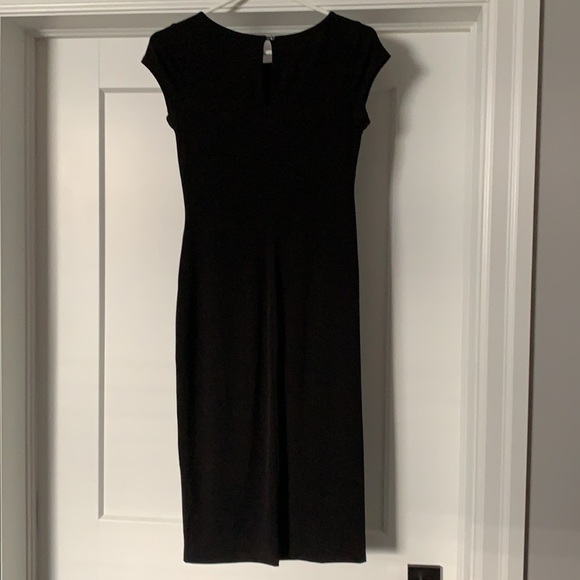 Black dress, slit on the bottom right side - Picture 3 of 3